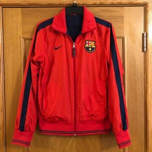 Nike FCB Soccer Barcelona Reversible Jacket Sz S